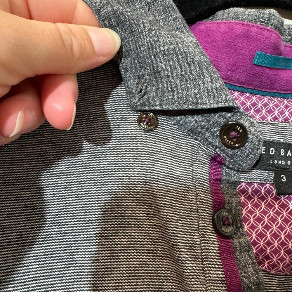 Ted Baker Gray Polo Shirt - Picture 5 of 6